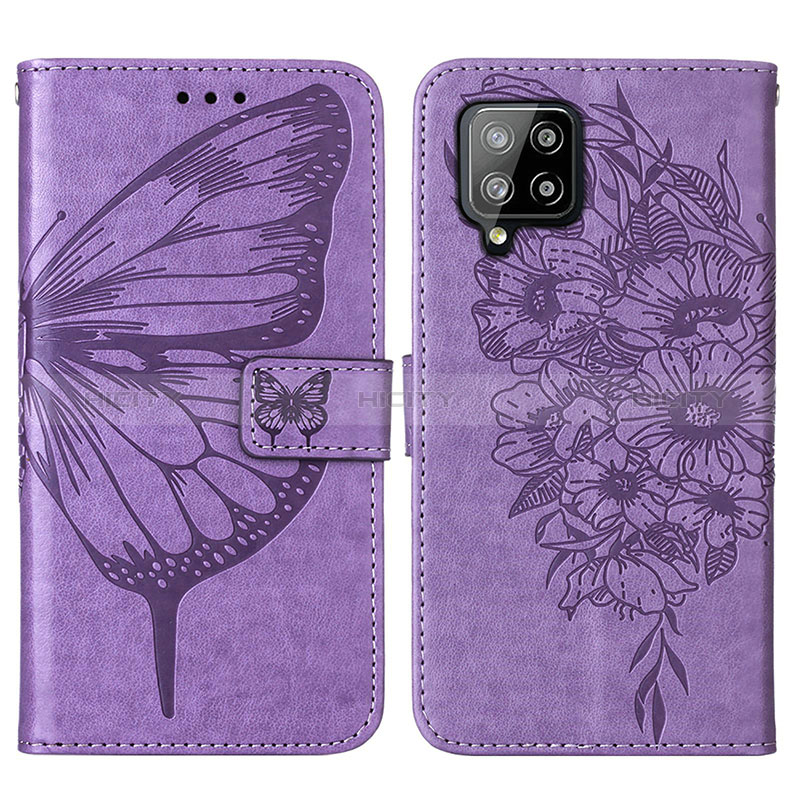 Custodia Portafoglio In Pelle Farfalla Cover con Supporto Y01B per Samsung Galaxy A42 5G