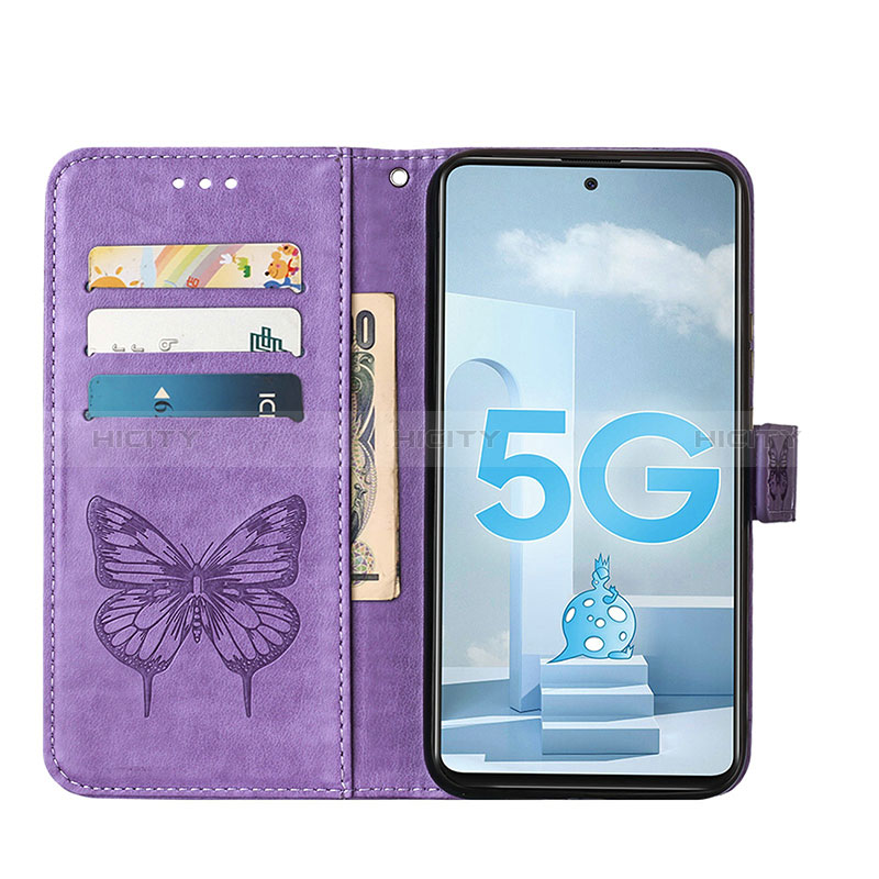 Custodia Portafoglio In Pelle Farfalla Cover con Supporto Y01B per Samsung Galaxy A51 4G