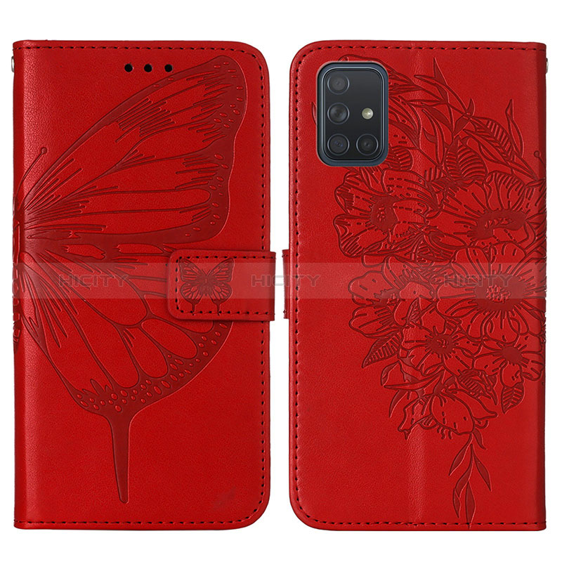 Custodia Portafoglio In Pelle Farfalla Cover con Supporto Y01B per Samsung Galaxy A51 4G