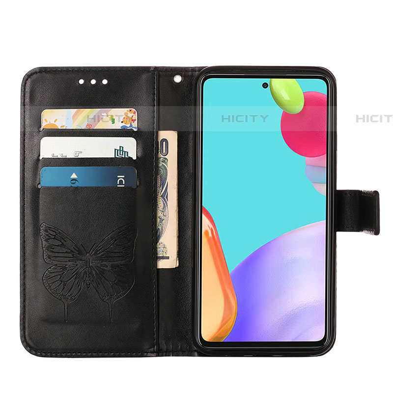 Custodia Portafoglio In Pelle Farfalla Cover con Supporto Y01B per Samsung Galaxy A52 4G