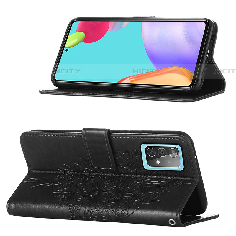 Custodia Portafoglio In Pelle Farfalla Cover con Supporto Y01B per Samsung Galaxy A52 5G