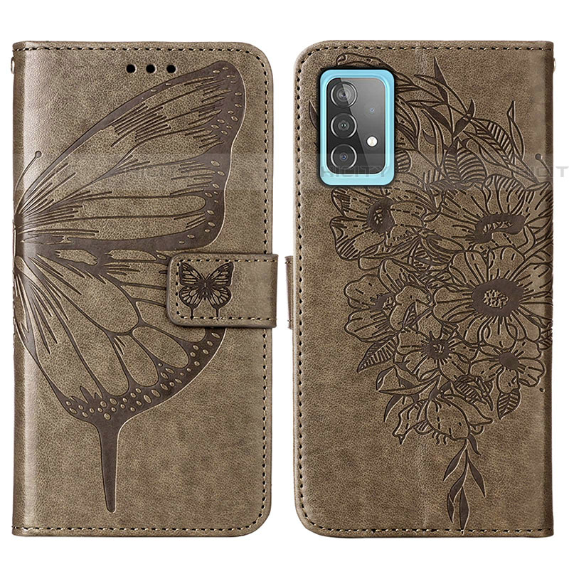 Custodia Portafoglio In Pelle Farfalla Cover con Supporto Y01B per Samsung Galaxy A52 5G