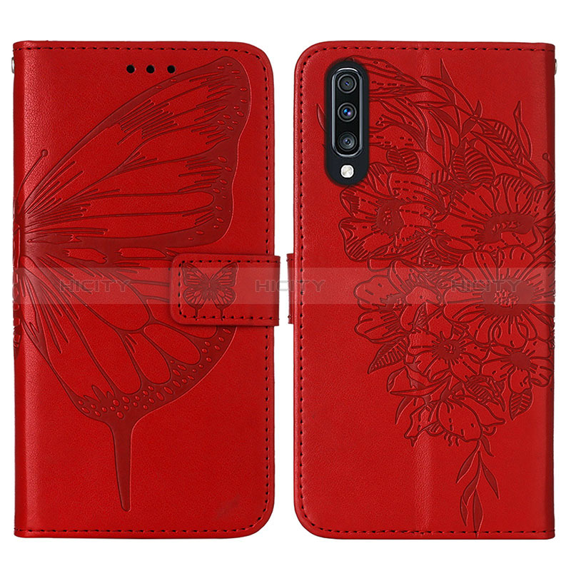 Custodia Portafoglio In Pelle Farfalla Cover con Supporto Y01B per Samsung Galaxy A70