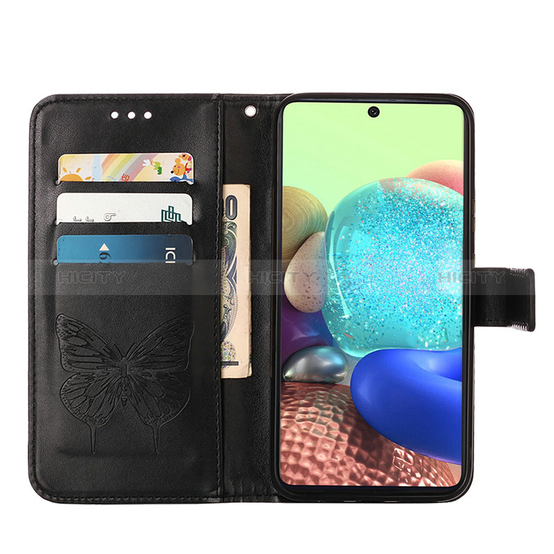 Custodia Portafoglio In Pelle Farfalla Cover con Supporto Y01B per Samsung Galaxy A71 5G