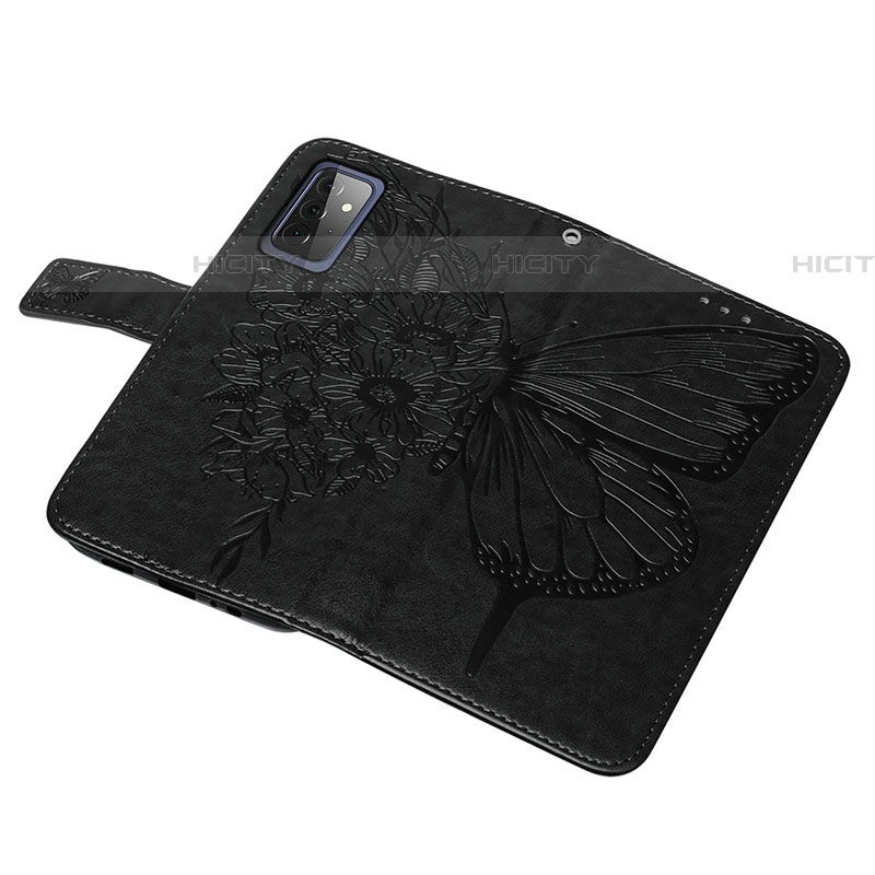 Custodia Portafoglio In Pelle Farfalla Cover con Supporto Y01B per Samsung Galaxy A72 4G