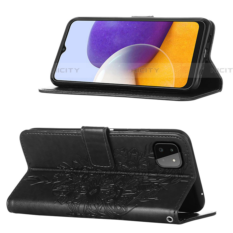 Custodia Portafoglio In Pelle Farfalla Cover con Supporto Y01B per Samsung Galaxy F42 5G