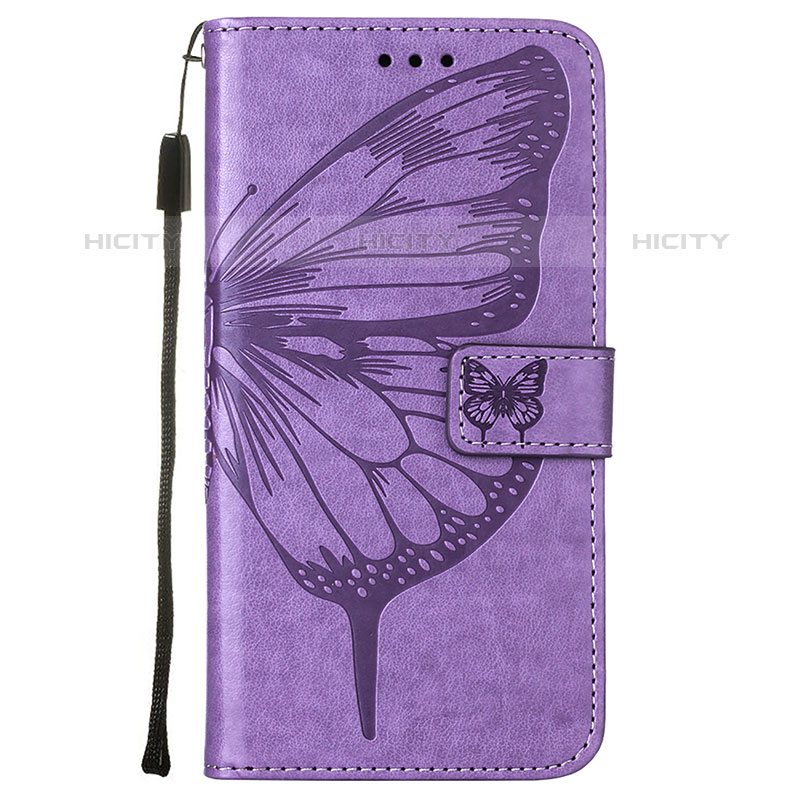 Custodia Portafoglio In Pelle Farfalla Cover con Supporto Y01B per Samsung Galaxy M02