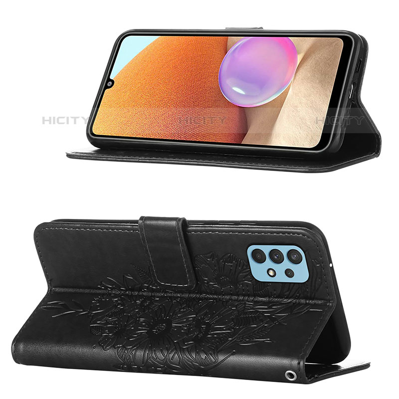 Custodia Portafoglio In Pelle Farfalla Cover con Supporto Y01B per Samsung Galaxy M32 5G