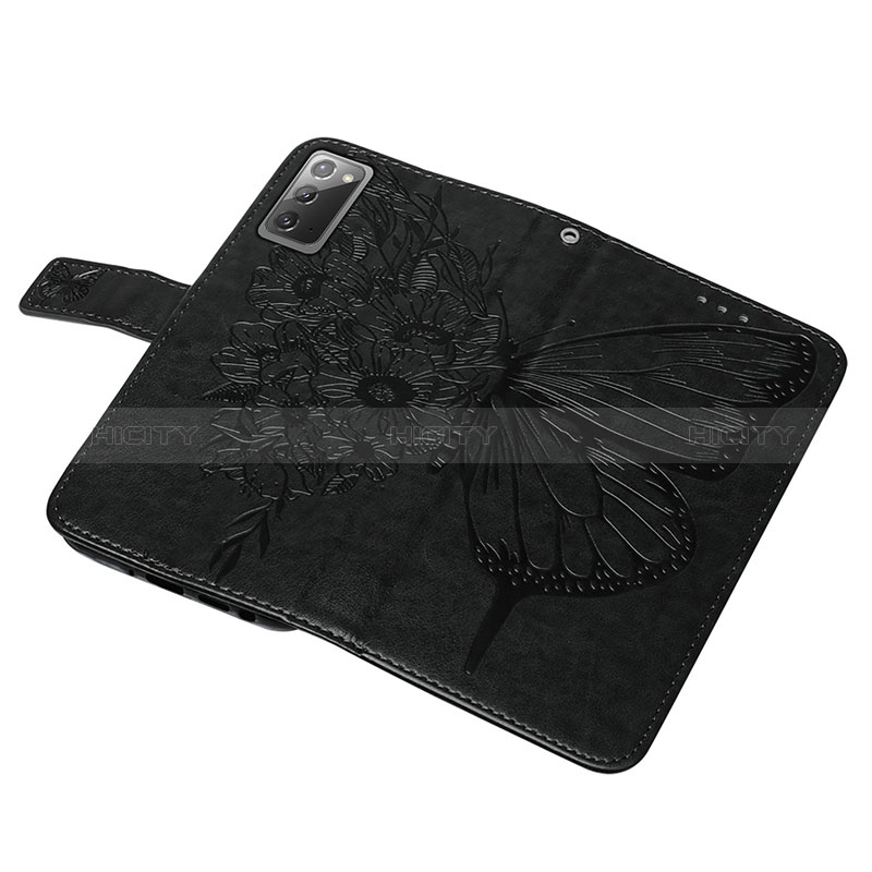 Custodia Portafoglio In Pelle Farfalla Cover con Supporto Y01B per Samsung Galaxy Note 20 5G