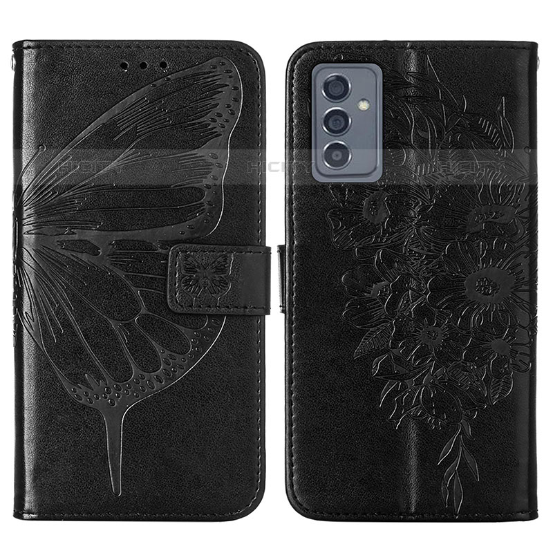 Custodia Portafoglio In Pelle Farfalla Cover con Supporto Y01B per Samsung Galaxy Quantum2 5G