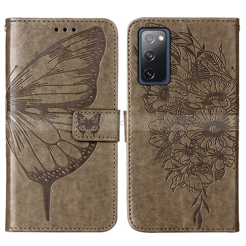 Custodia Portafoglio In Pelle Farfalla Cover con Supporto Y01B per Samsung Galaxy S20 FE 4G