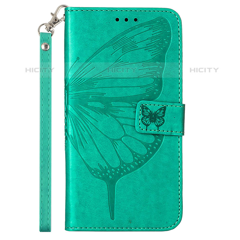 Custodia Portafoglio In Pelle Farfalla Cover con Supporto Y02B per Google Pixel 8 5G Verde