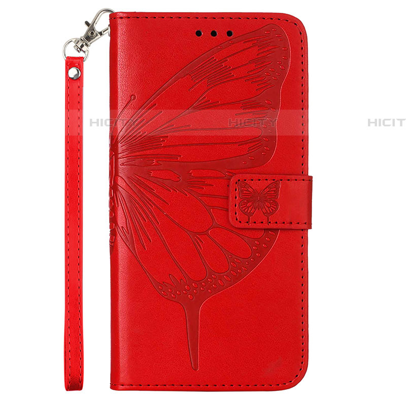 Custodia Portafoglio In Pelle Farfalla Cover con Supporto Y02B per Samsung Galaxy A53 5G Rosso