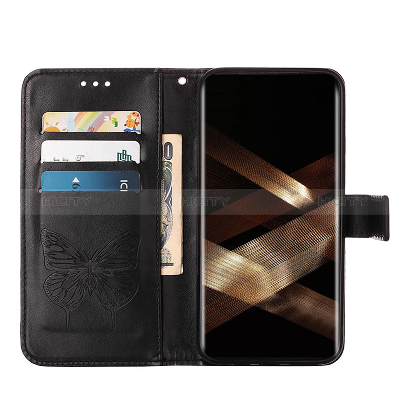 Custodia Portafoglio In Pelle Farfalla Cover con Supporto Y06B per Samsung Galaxy S24 Ultra 5G