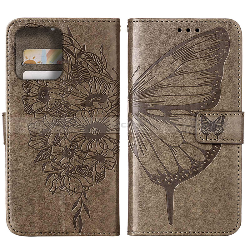 Custodia Portafoglio In Pelle Farfalla Cover con Supporto YB1 per Motorola Moto Edge Plus (2023) 5G