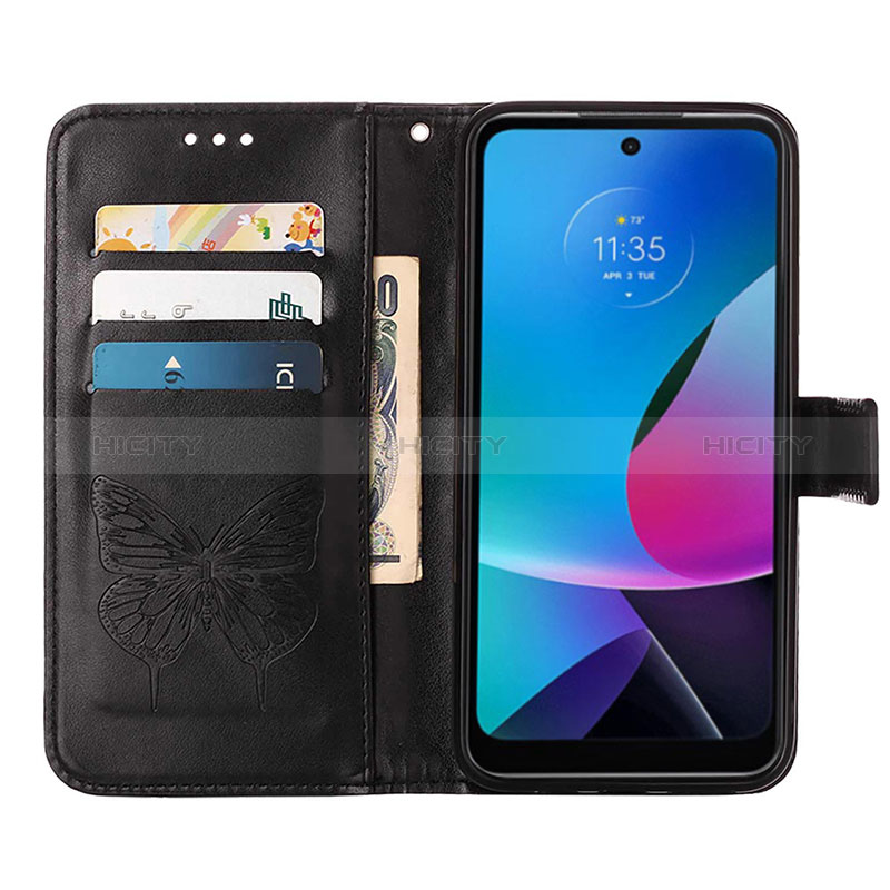 Custodia Portafoglio In Pelle Farfalla Cover con Supporto YB1 per Motorola Moto G Play (2023)