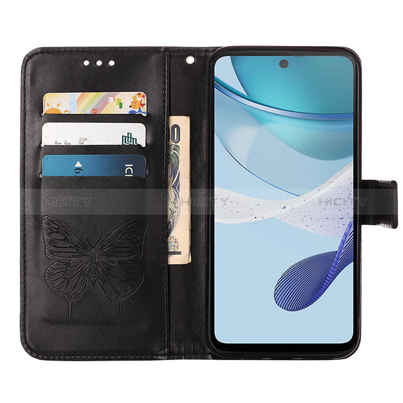 Custodia Portafoglio In Pelle Farfalla Cover con Supporto YB1 per Motorola Moto G53y 5G