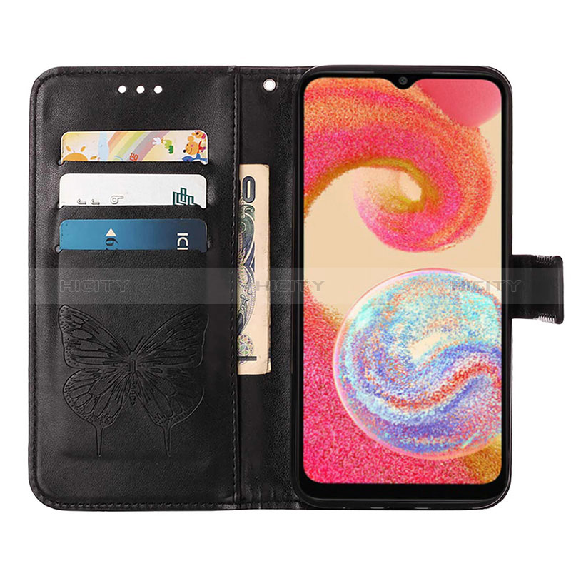 Custodia Portafoglio In Pelle Farfalla Cover con Supporto YB1 per Samsung Galaxy A04 4G