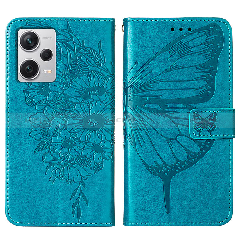 Custodia Portafoglio In Pelle Farfalla Cover con Supporto YB1 per Xiaomi Redmi Note 12 Explorer