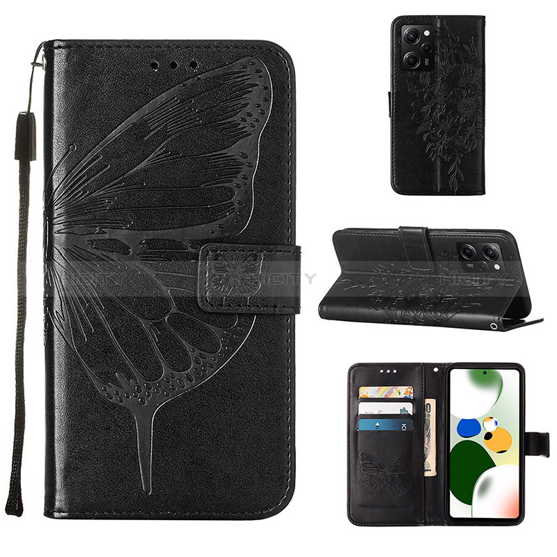 Custodia Portafoglio In Pelle Farfalla Cover con Supporto YB1 per Xiaomi Redmi Note 12 Pro Speed 5G