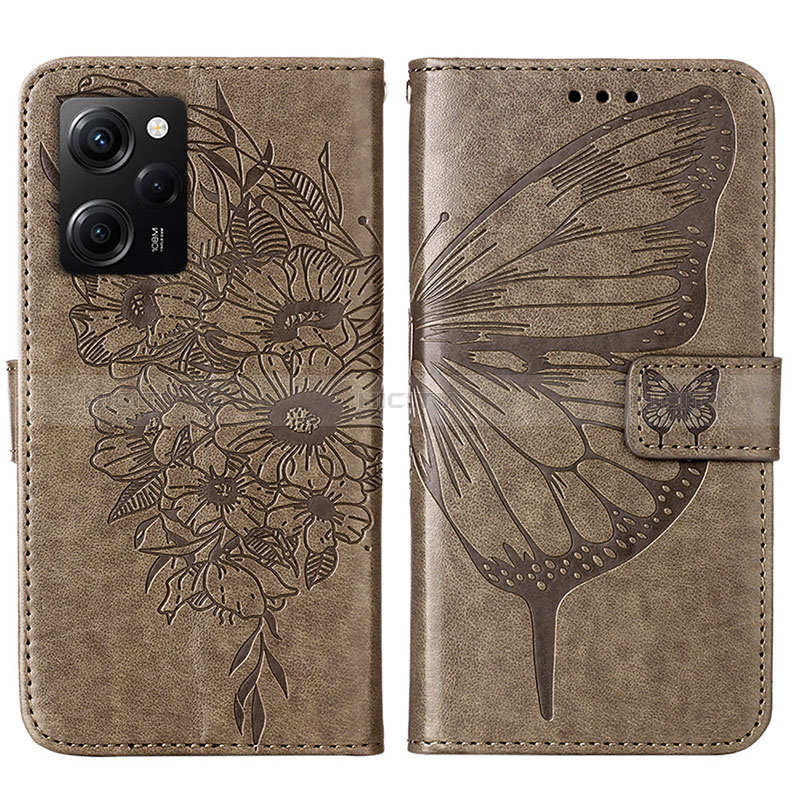 Custodia Portafoglio In Pelle Farfalla Cover con Supporto YB1 per Xiaomi Redmi Note 12 Pro Speed 5G