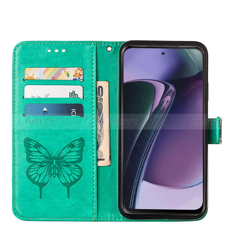 Custodia Portafoglio In Pelle Farfalla Cover con Supporto YB2 per Motorola Moto G Stylus (2023) 5G