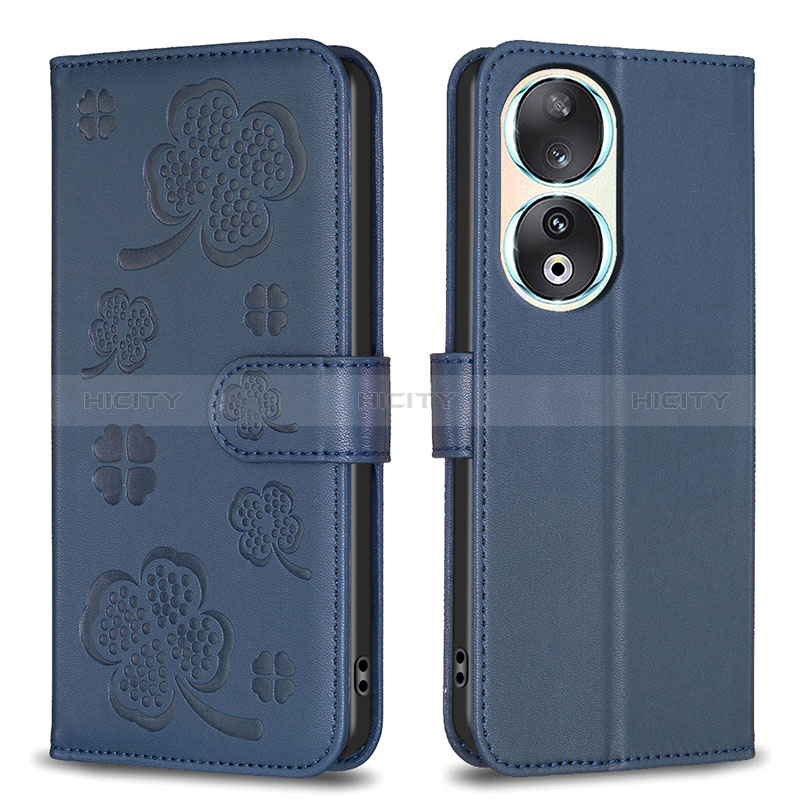 Custodia Portafoglio In Pelle Fiori Cover con Supporto BF1 per Huawei Honor 90 5G