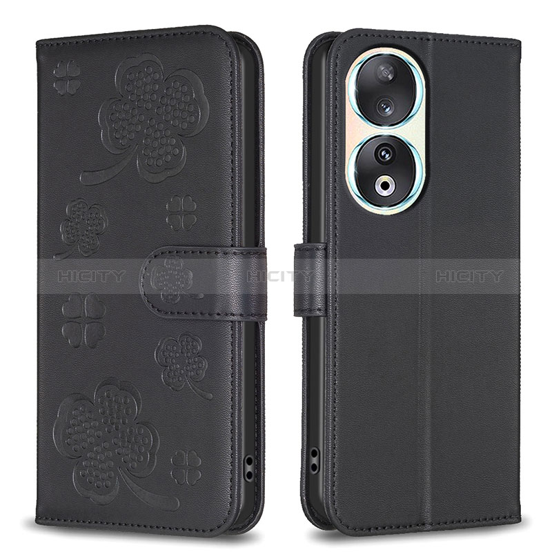 Custodia Portafoglio In Pelle Fiori Cover con Supporto BF1 per Huawei Honor 90 5G