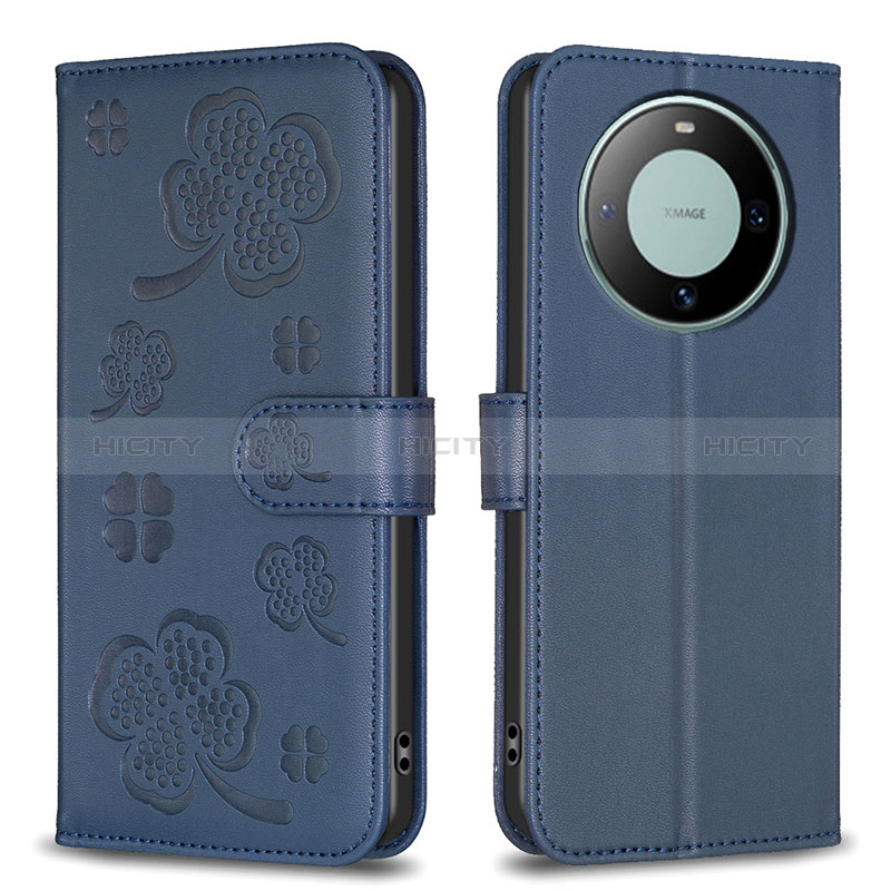 Custodia Portafoglio In Pelle Fiori Cover con Supporto BF1 per Huawei Mate 60