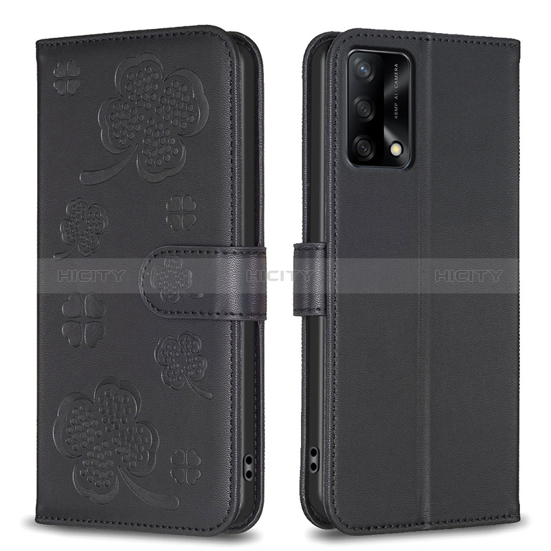 Custodia Portafoglio In Pelle Fiori Cover con Supporto BF1 per Oppo A74 4G