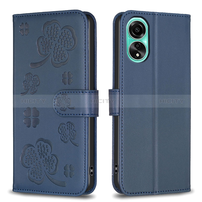 Custodia Portafoglio In Pelle Fiori Cover con Supporto BF1 per Oppo A78 4G