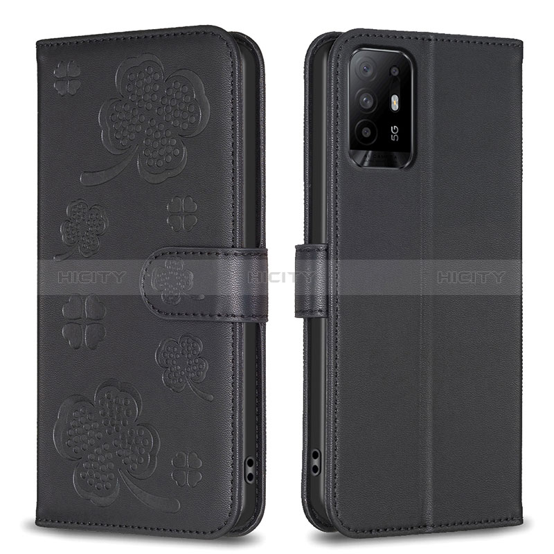 Custodia Portafoglio In Pelle Fiori Cover con Supporto BF1 per Oppo A94 5G