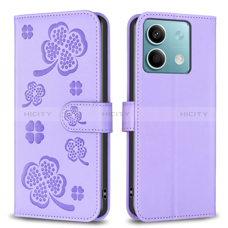 Custodia Portafoglio In Pelle Fiori Cover con Supporto BF1 per Xiaomi Redmi Note 13 5G