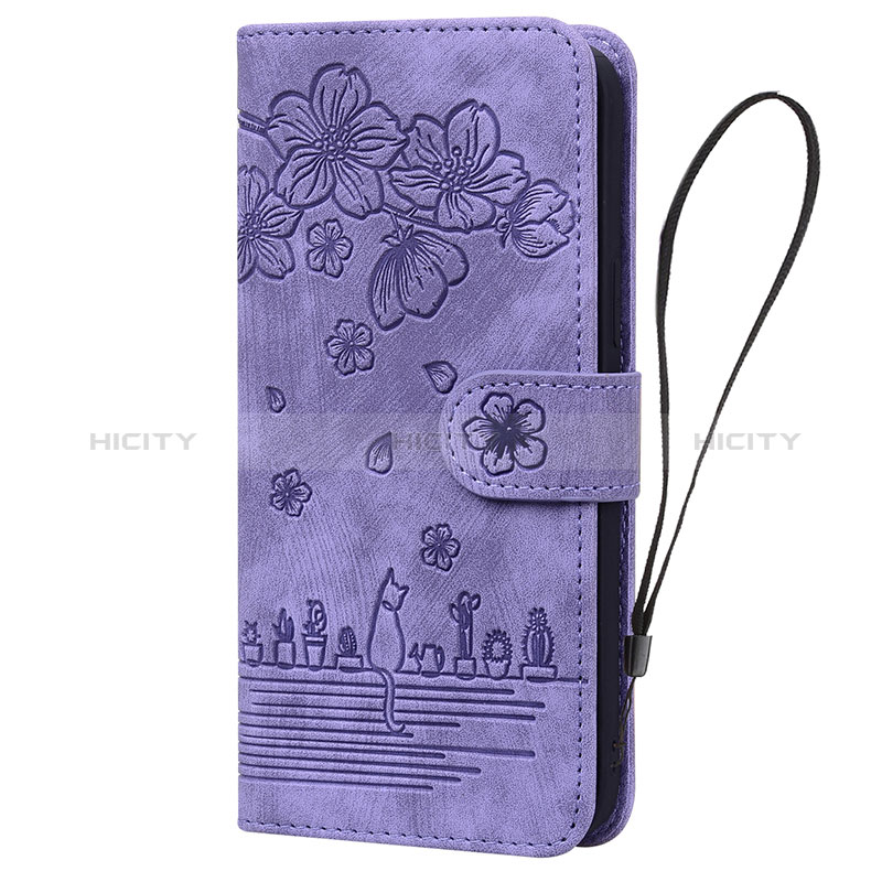 Custodia Portafoglio In Pelle Fiori Cover con Supporto HF1 per Huawei Honor 90 Lite 5G