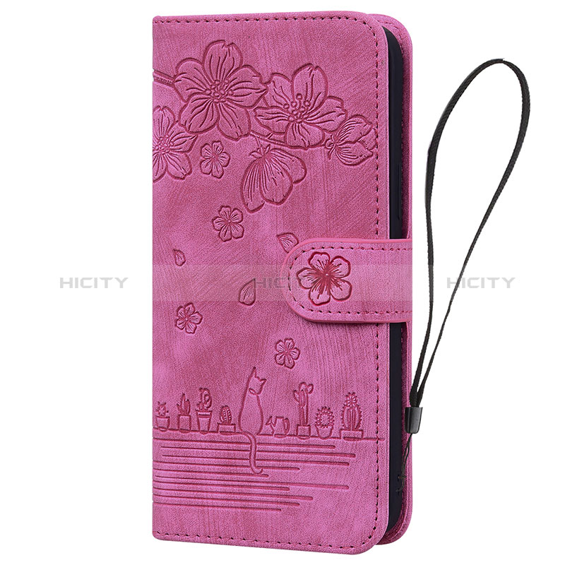 Custodia Portafoglio In Pelle Fiori Cover con Supporto HF2 per Huawei Honor 90 5G