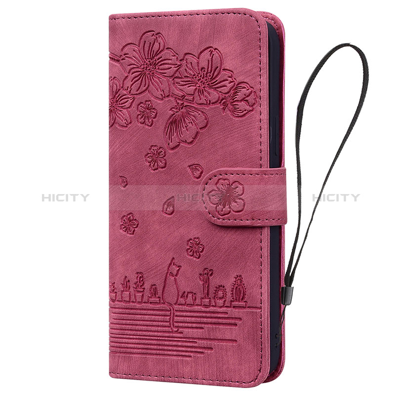 Custodia Portafoglio In Pelle Fiori Cover con Supporto HF2 per Huawei Honor 90 5G