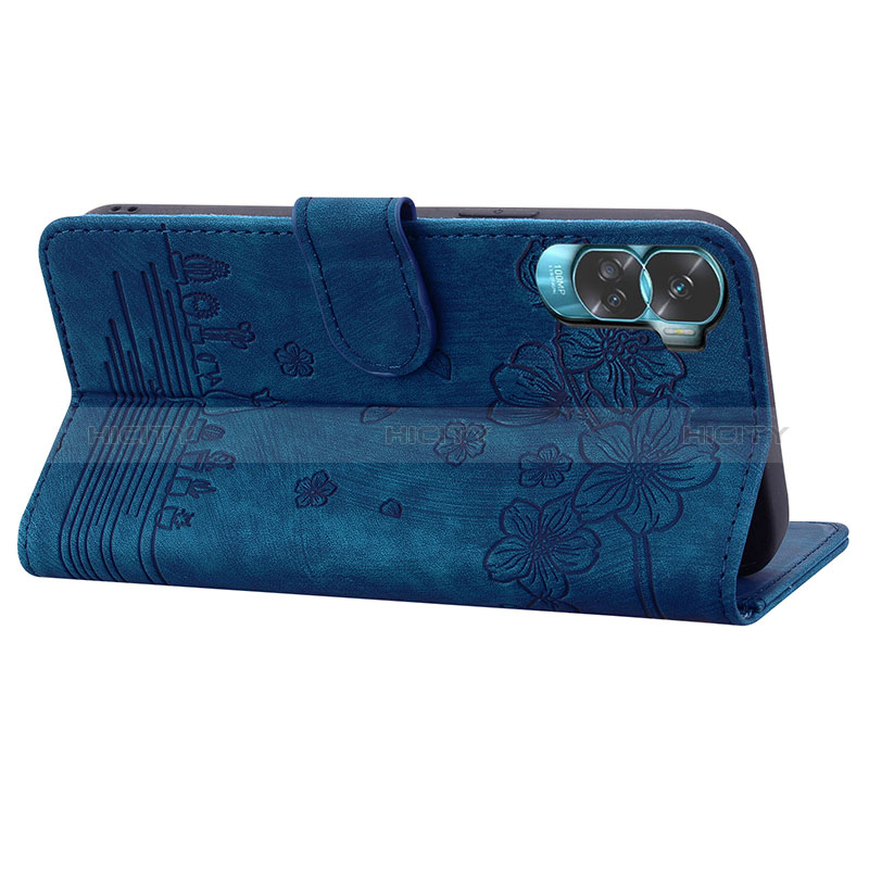 Custodia Portafoglio In Pelle Fiori Cover con Supporto HF2 per Huawei Honor 90 Lite 5G