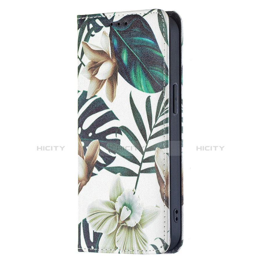 Custodia Portafoglio In Pelle Fiori Cover con Supporto per Apple iPhone 14 Multicolore