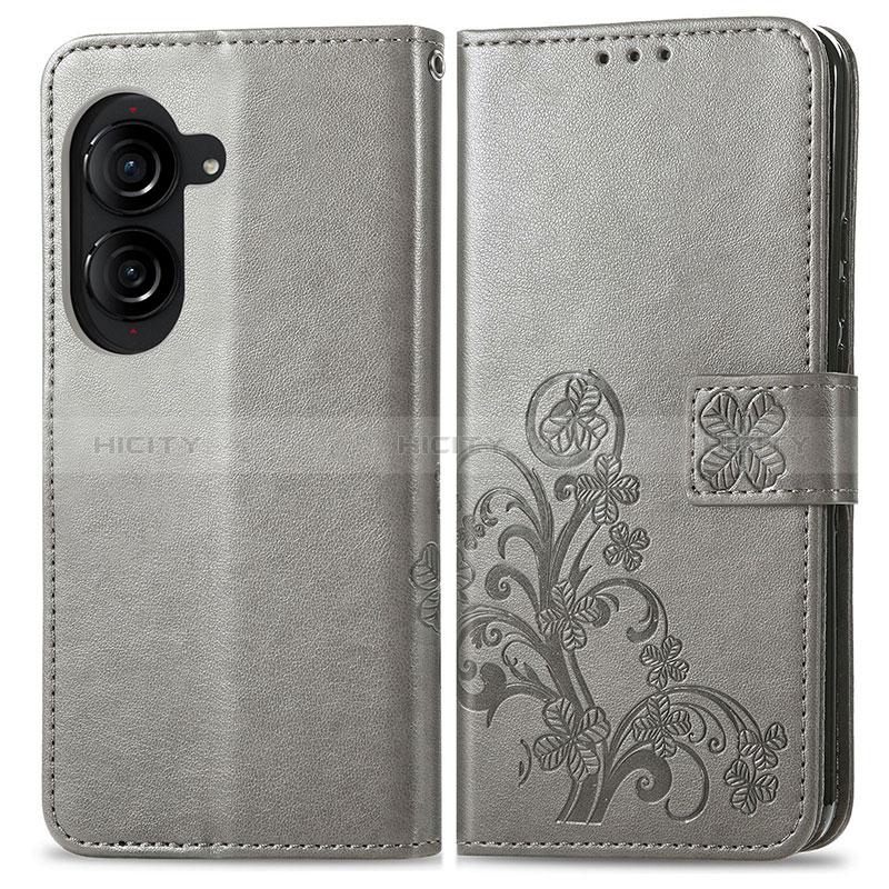 Custodia Portafoglio In Pelle Fiori Cover con Supporto per Asus ZenFone 10