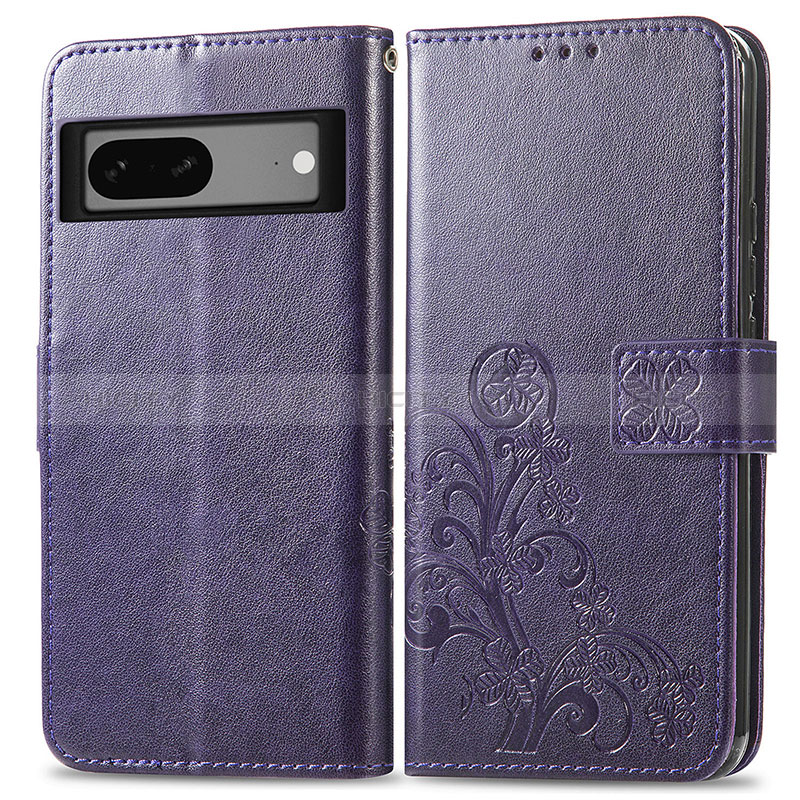 Custodia Portafoglio In Pelle Fiori Cover con Supporto per Google Pixel 7 5G