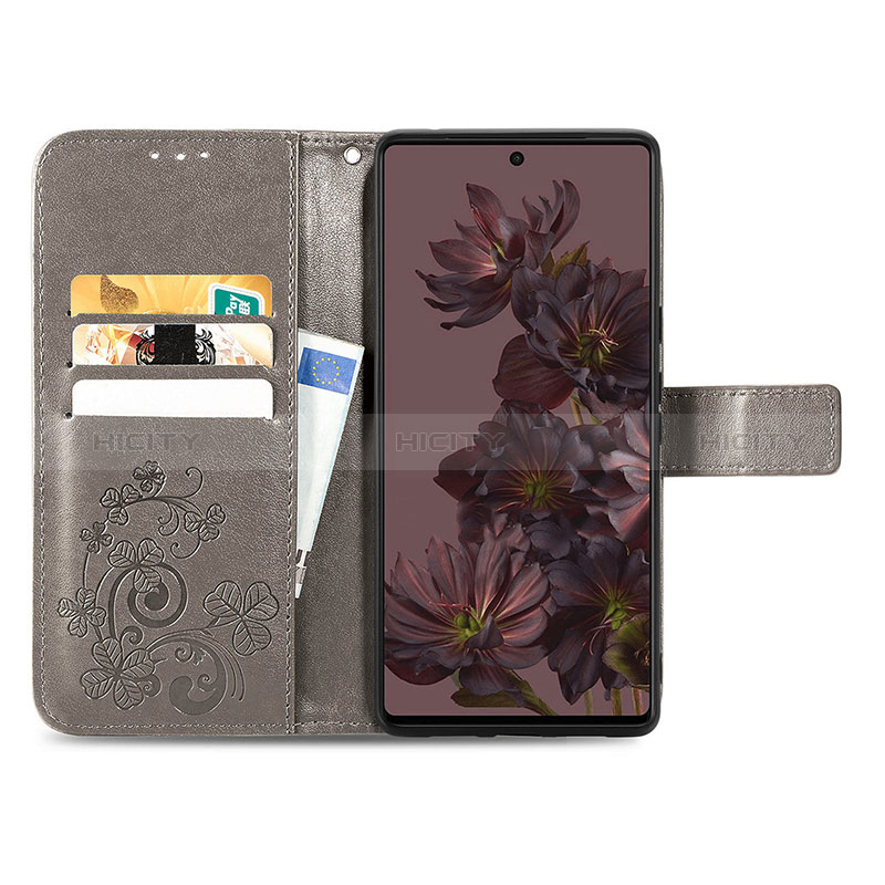 Custodia Portafoglio In Pelle Fiori Cover con Supporto per Google Pixel 7 5G