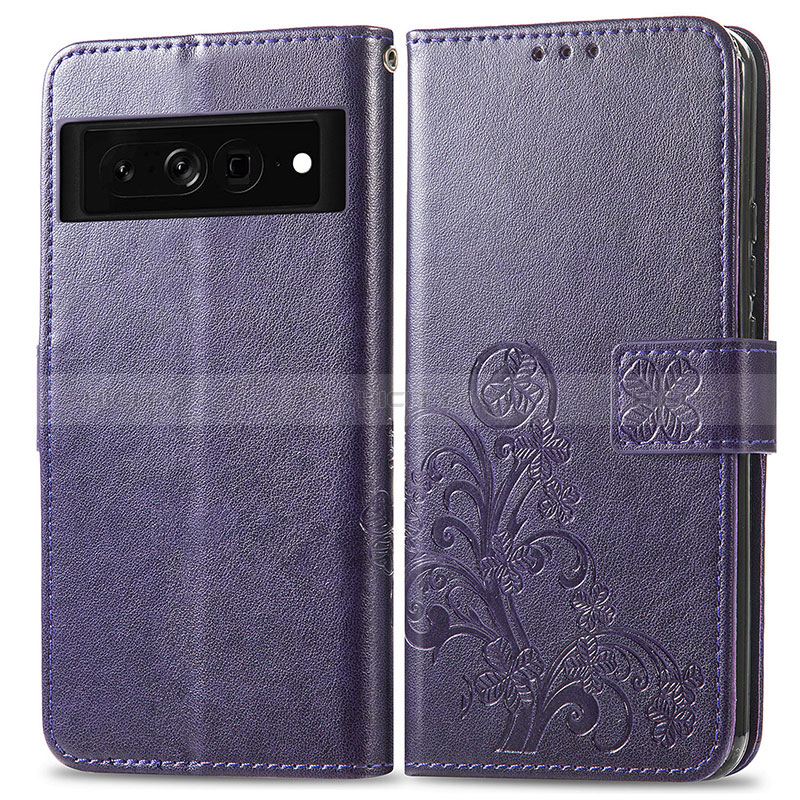 Custodia Portafoglio In Pelle Fiori Cover con Supporto per Google Pixel 7 Pro 5G