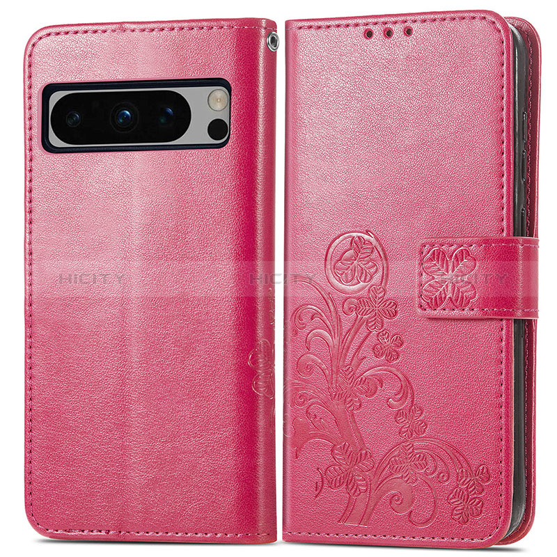 Custodia Portafoglio In Pelle Fiori Cover con Supporto per Google Pixel 8 Pro 5G