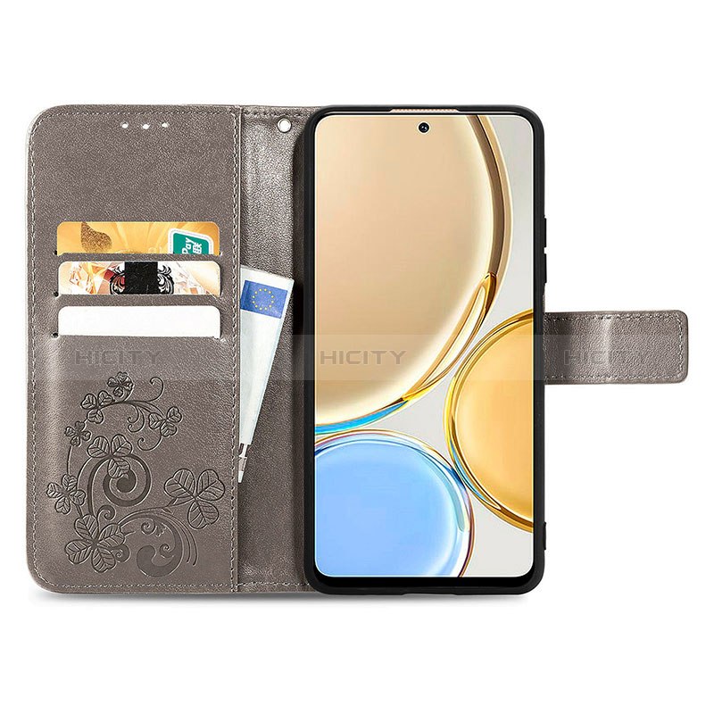 Custodia Portafoglio In Pelle Fiori Cover con Supporto per Huawei Enjoy 50 Pro