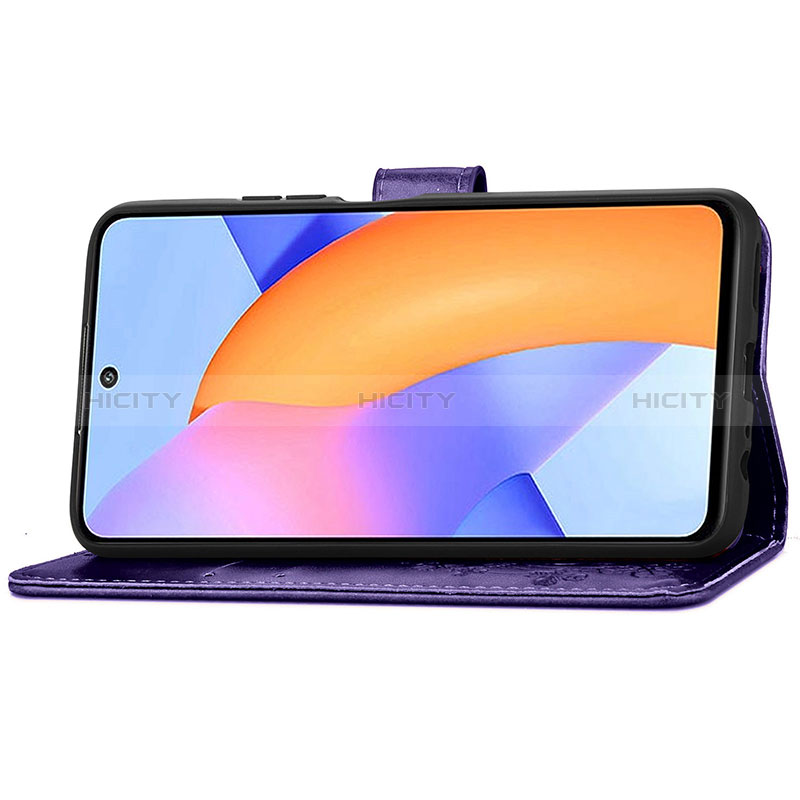 Custodia Portafoglio In Pelle Fiori Cover con Supporto per Huawei Honor 10X Lite