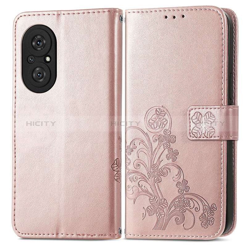 Custodia Portafoglio In Pelle Fiori Cover con Supporto per Huawei Honor 50 SE 5G