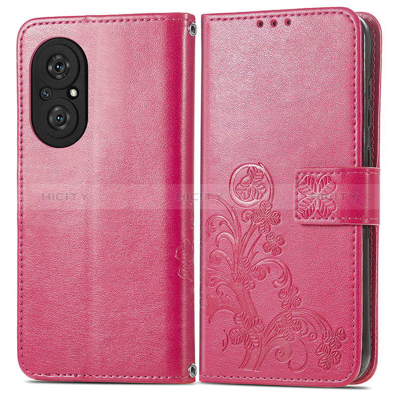 Custodia Portafoglio In Pelle Fiori Cover con Supporto per Huawei Honor 50 SE 5G