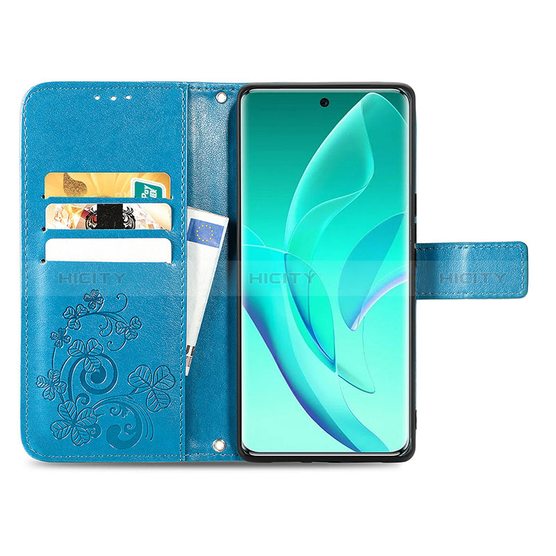 Custodia Portafoglio In Pelle Fiori Cover con Supporto per Huawei Honor 60 5G