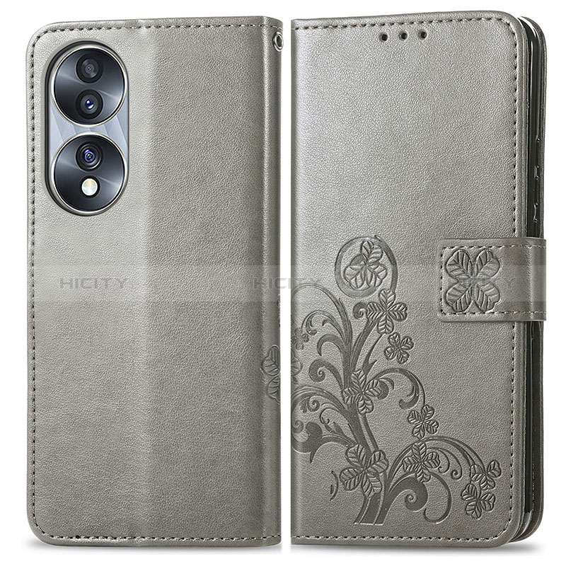 Custodia Portafoglio In Pelle Fiori Cover con Supporto per Huawei Honor 70 5G