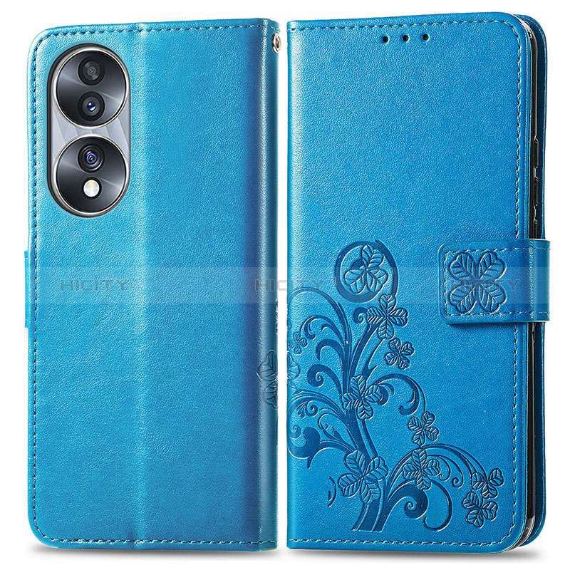 Custodia Portafoglio In Pelle Fiori Cover con Supporto per Huawei Honor 70 5G